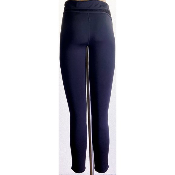 Free People Black Floral Lace Light Weight Long Activewear Leggings w. Pocket, S - Picture 3 of 9